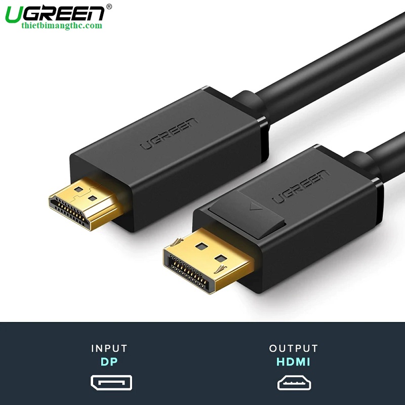 10238 Dây DP sang HDMI Ugreen, có chipset, 1M